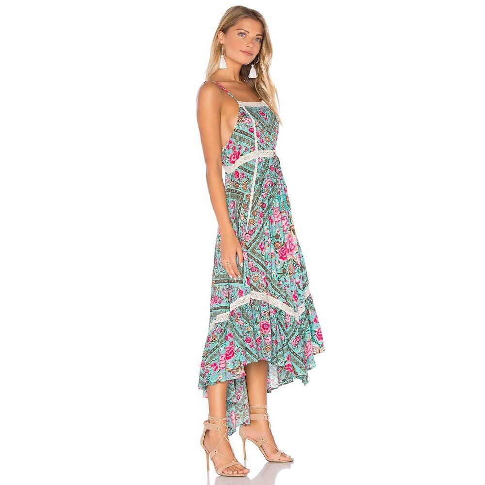 Spell and the Gypsy Collective Babushka Midi Dress Turquoise XS - Picture 11 of 16